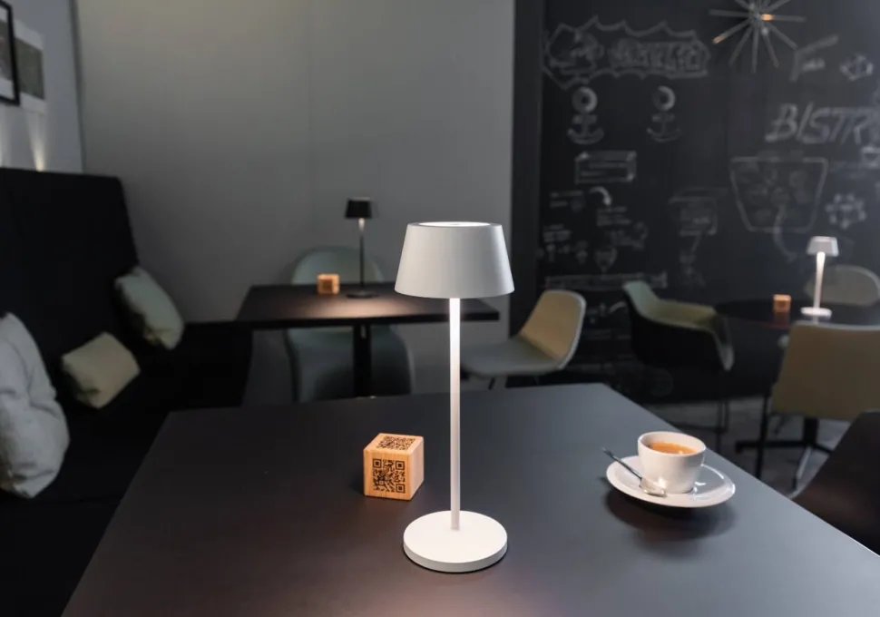 Maul Vrijstaand Bureaulamp Vervangbare LED-lamp Wit Accu 120 x 120 x 340 mm