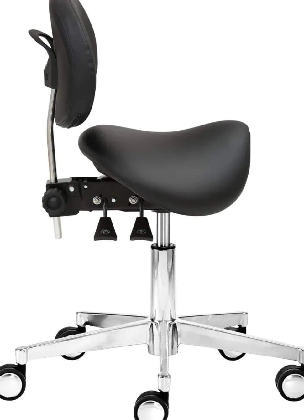 mayer sitzmöbel 1247 Draaikruk Stof Zwart 555 x 580 x 850 mm
