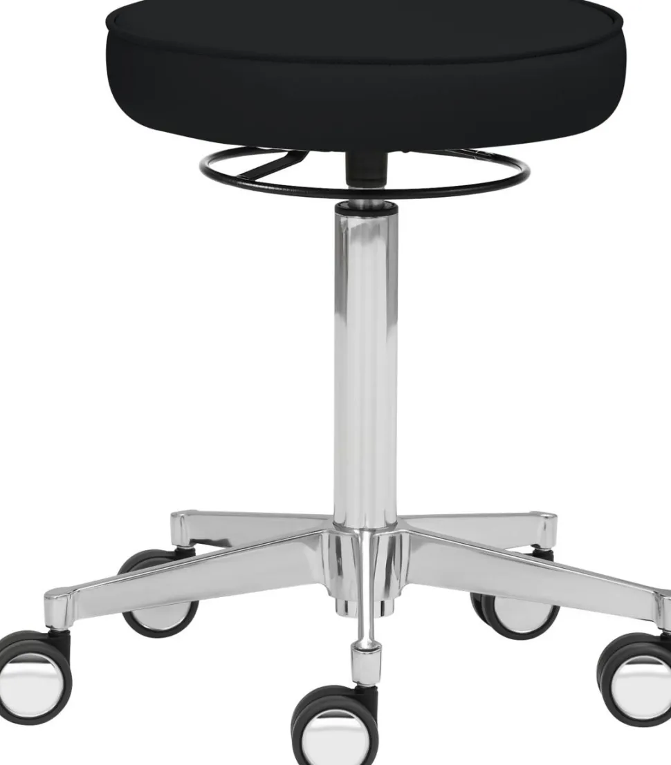 mayer sitzmöbel 1295 Draaikruk Stof Zwart 480 x 480 x 725 mm