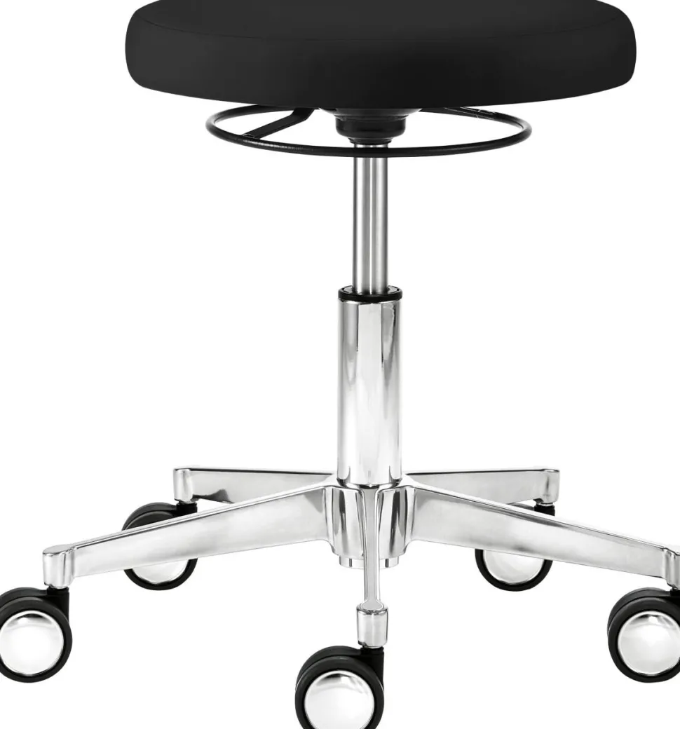 mayer sitzmöbel 1296 Draaikruk Stof Zwart 480 x 520 x 525 mm