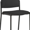 Mayer Sitzmöbel Stapelbare stoel Stof Zwart 2518 490 x 560 x 830 mm Pak van 2