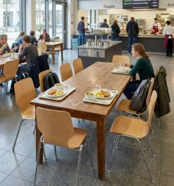 Mayer Sitzmöbel Stapelstoel myDARIO Beuken geschilderd hout 4 metalen poten Pak van 2