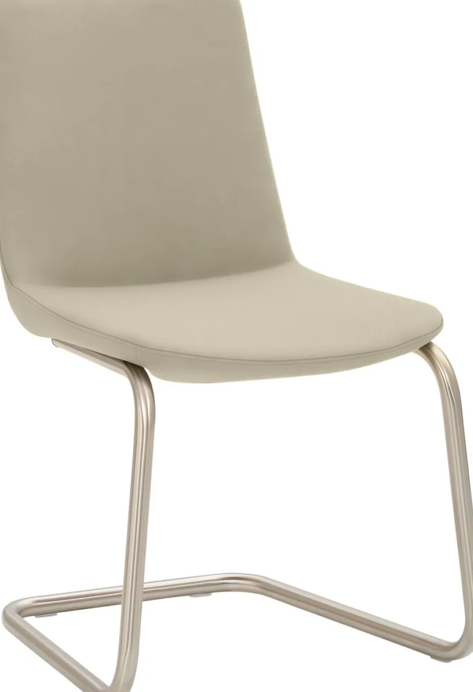 mayer sitzmöbel Stoel Cantilever Geborsteld Chroom Stof Zonder armleuning Taupe 120 kg 2008_F4_30484 530 x 540 x 870 mm