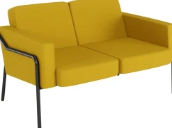 Medso Classic Tweezitsbank 2-zits 125 x 747 x 74 mm Geel Buitengebruik