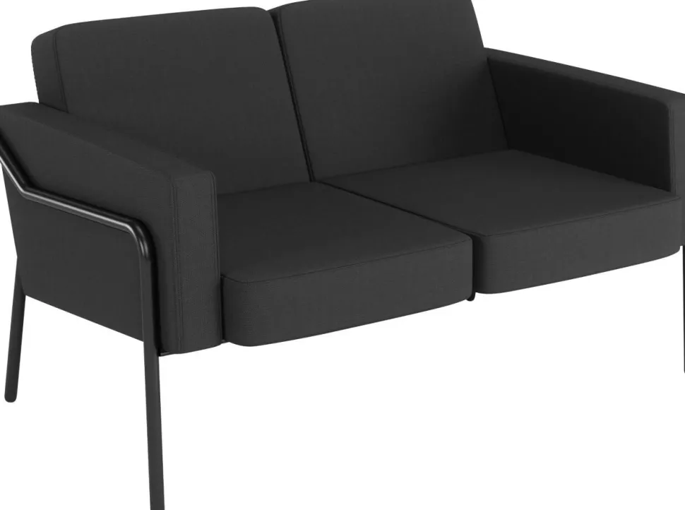 Medso Classic Tweezitsbank 2-zits 125 x 747 x 74 mm Houtskool Buitengebruik