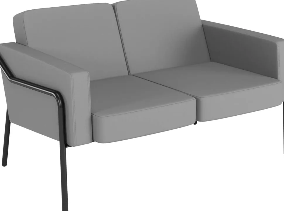 Medso Tweezitsbank 2-zits 125 x 747 x 74 mm Grijs Buitengebruik