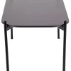 meet powered by PAPERFLOW Rechthoekige bijzettafel Meet Zwart blad Zwart frame 4 poten 750 x 500 x 400 mm