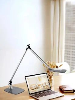 meet powered by PAPERFLOW Jim Bureaulamp LED Zilver, zwart Netstroom 475 x 170 x 530 mm