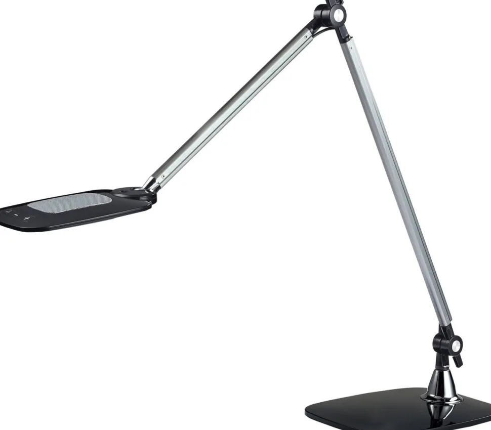 meet powered by PAPERFLOW Jim Bureaulamp LED Zilver, zwart Netstroom 475 x 170 x 530 mm