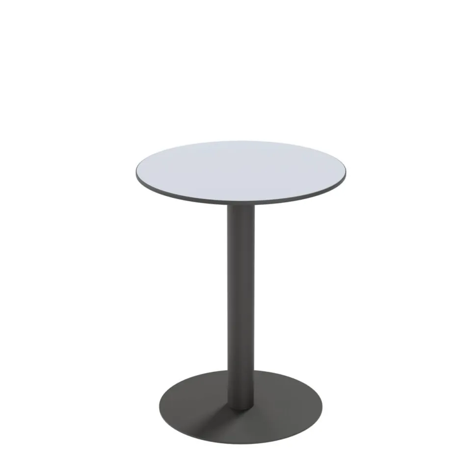 meet powered by PAPERFLOW Kantinetafel Rond Grijs TRCROS60M.02 600 x 750 mm