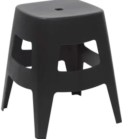meet powered by PAPERFLOW Stool Zwart met Beech Poten Pack of 5