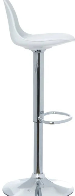 meet powered by PAPERFLOW Barkruk met verstelbare zitting Bobba Wit 2 stuks