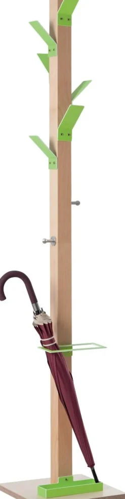 meet powered by PAPERFLOW Kapstok PECPP.13 350 x 350 x 1800mm Groen