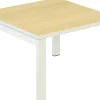 meet powered by PAPERFLOW Vierkante bijzettafel Melamine blad Easy Desk 600 x 600 x 400 mm Bruin, wit