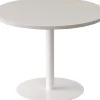 meet powered by PAPERFLOW Bijzettafel met Wit melamine, ABS & stalen blad en frame Easy Desk 800 x 800 x 600 mm