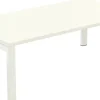 meet powered by PAPERFLOW Rechthoekige bijzettafel Melamine blad Easy Desk 1140 x 600 x 400 mm Wit