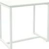 meet powered by PAPERFLOW Rechthoekige Hoge Tafel met Wit Melamine Bovenblad en Wit Frame easyDesk 1140 x 750 x 1100mm