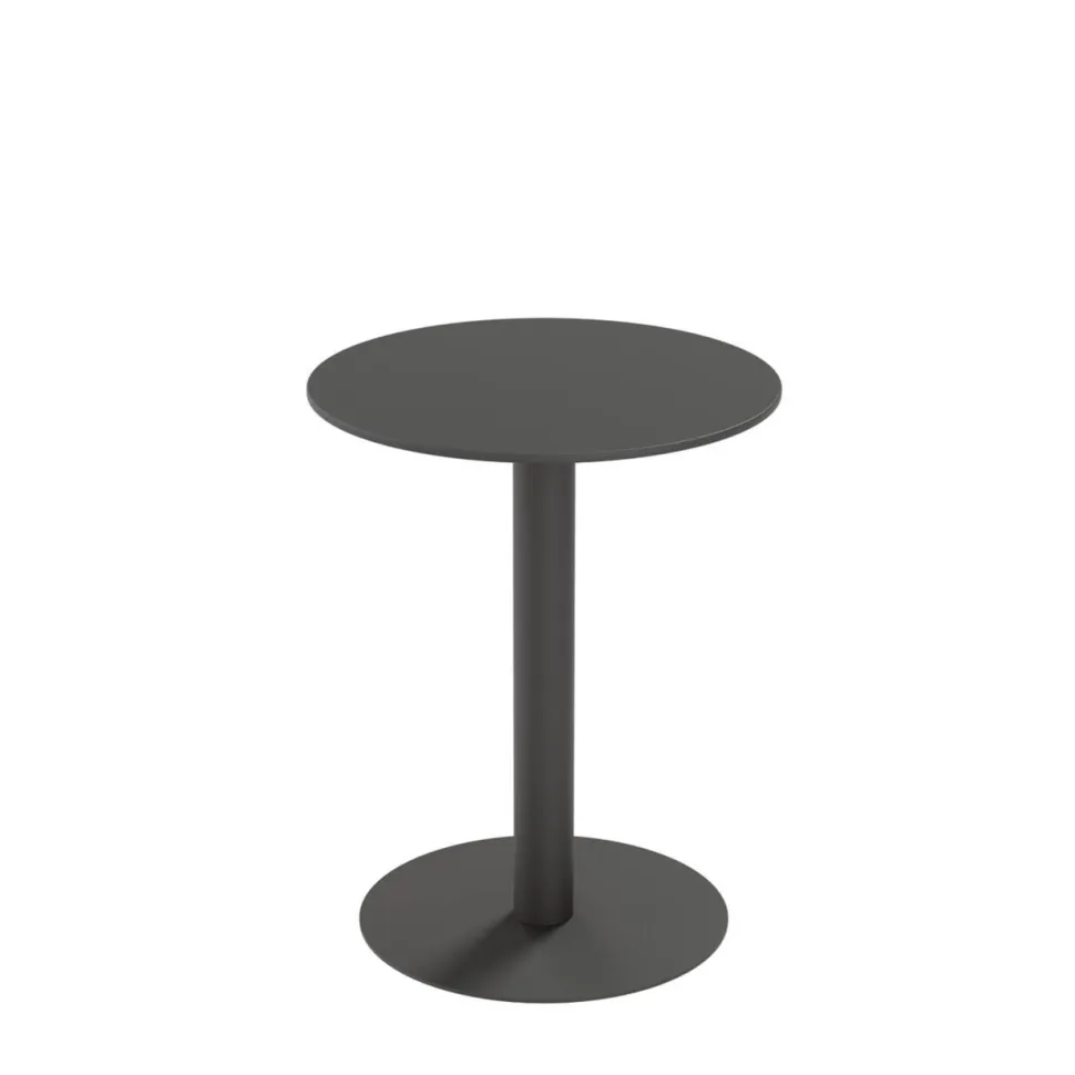 meet powered by PAPERFLOW Kantinetafel Rond Zwart TRCROS60M.01 600 x 750 mm