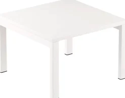 meet powered by PAPERFLOW Vierkante bijzettafel Melamine blad Easy Desk 600 x 600 x 400 mm Wit