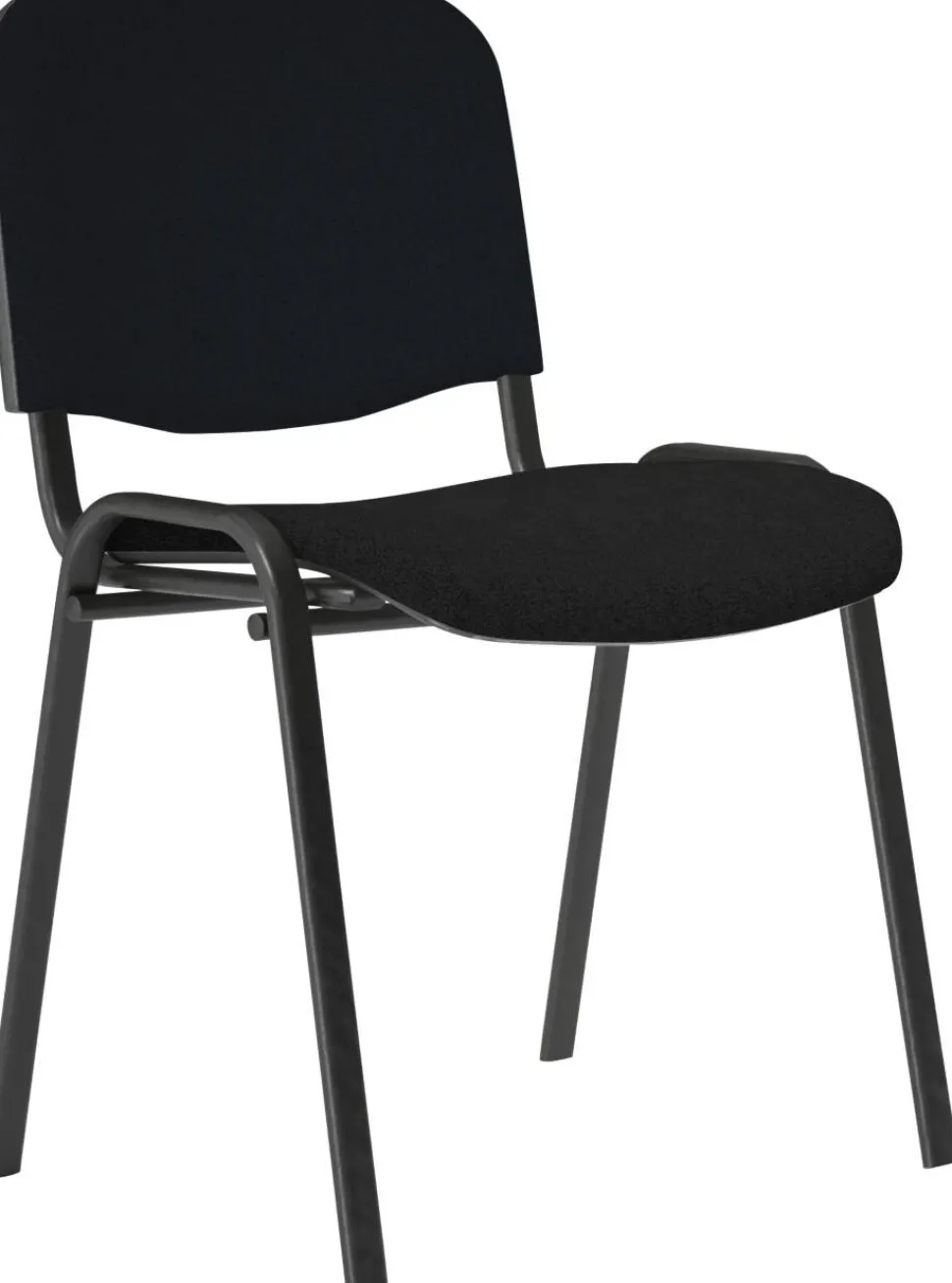 Nowy Styl ISO Plus Bezoekersstoel Stof Optionele armleuning Zwart 110 kg 4 Stuks