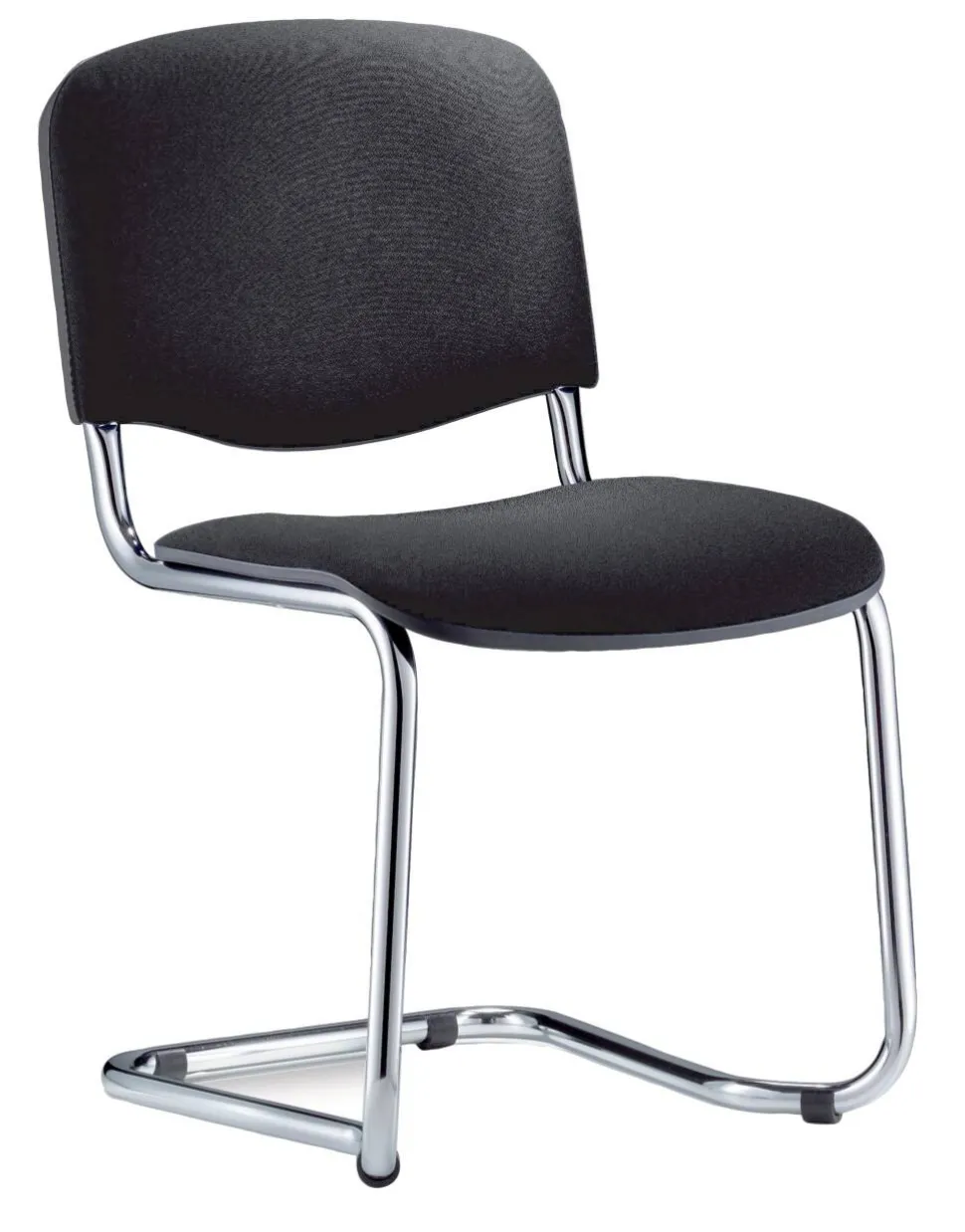 Nowy Styl Iso Swing Bezoekersstoel Stof Zonder armleuning Niet in hoogte verstelbare zitting Zwart 2 Stuks