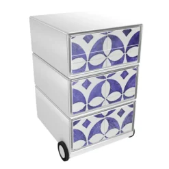Paperflow Easybox Mobiel ladeblok met 4 lades 642x390x436 mm Faience Design
