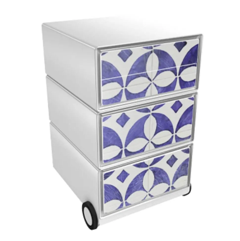 Paperflow Easybox Mobiel ladeblok met 4 lades 642x390x436 mm Faience Design