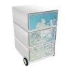 Paperflow easybox mobiele ladenblok met 3 lades 642x390x436mm continent