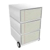 Paperflow easybox mobiele ladenblok met 3 lades 642x390x436mm notebook