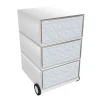 Paperflow easybox mobiele ladenblok met 3 lades 642x390x436mm relief