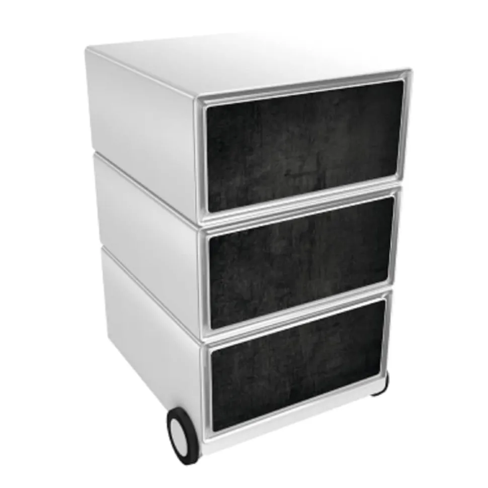 Paperflow easybox mobiele ladenblok met 3 lades 642x390x436mm dark
