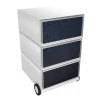 Paperflow easybox mobiele ladenblok met 3 lades 642x390x436mm coated