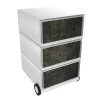 Paperflow easybox mobiele ladenblok met 3 lades 642x390x436mm vulnus