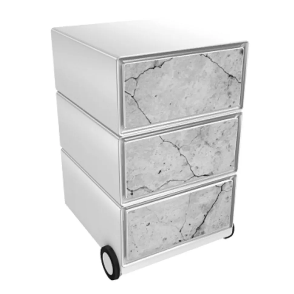 Paperflow easybox mobiele ladenblok met 3 lades 642x390x436mm rebus