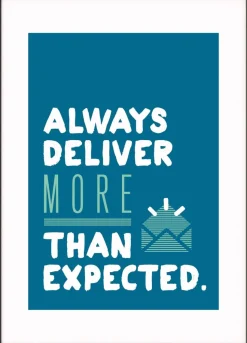 Paperflow Lijst met motiverende slogan