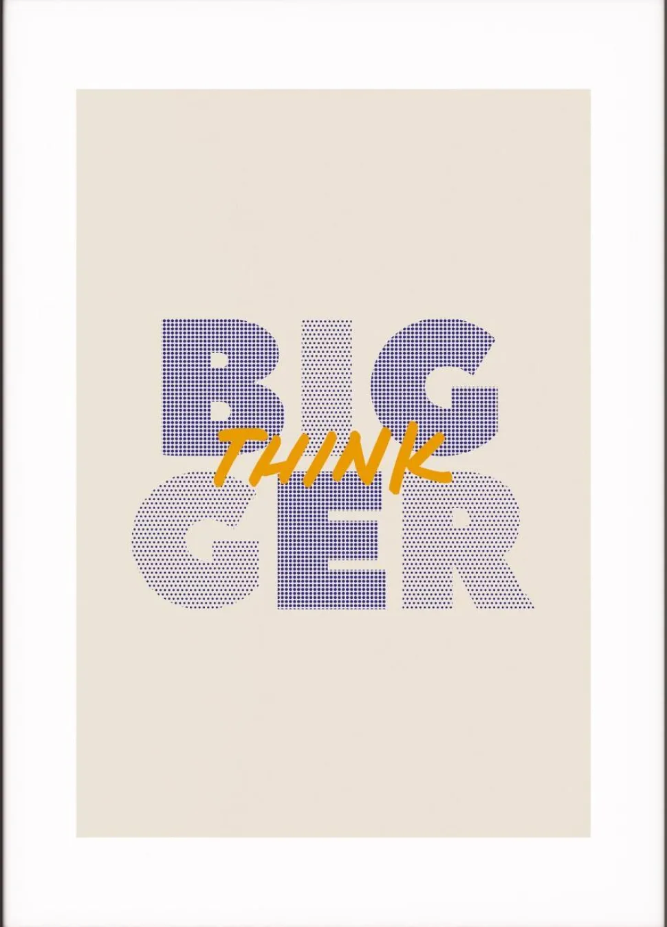 Paperflow Lijst met motiverende slogan "Think Bigger" 420 x 594 mm Kleurenassortiment