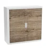 Paperflow Roldeurkast PP (Polypropeen) 2 Planken Afsluitbaar 1.100 x 415 x 1.040 mm Bruin, wit