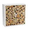 Paperflow Roldeurkast PP (Polypropeen) 2 Planken Afsluitbaar 1.100 x 415 x 1.040 mm Bruin, wit
