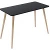 Paperflow Thuiskantoorbureau Rechthoekig Zwart Beuken Houten poten 1.140 (B) x 600 (D) x 750 (H) mm Melamine