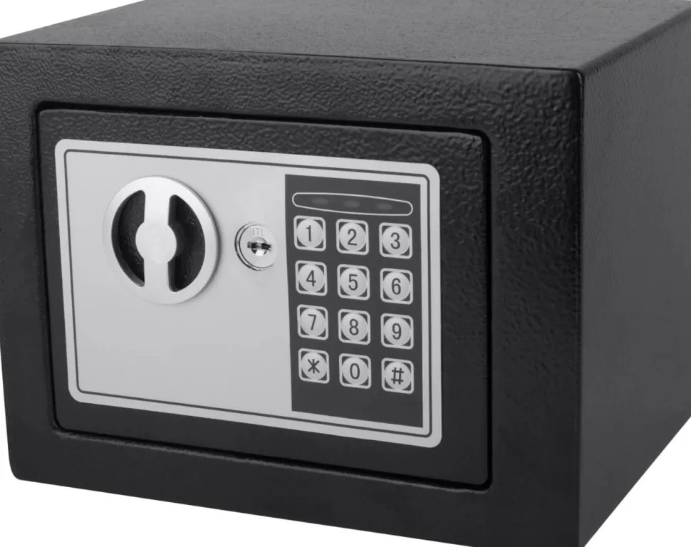 Pavo Electronic Mini Veiligheidskluis Combinatieslot Zwart