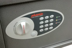 Phoenix Afstortkluis Maat 1 Veiligheidskluis met Elektronisch slot 10L Vela SS0801ED 200 x 310 x 200 mm Metallic grafiet