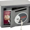 Phoenix Afstortkluis Maat 1 Kluis met Sleutelslot 10L Vela SS0801KD 200 x 310 x 200mm Metallic grafiet