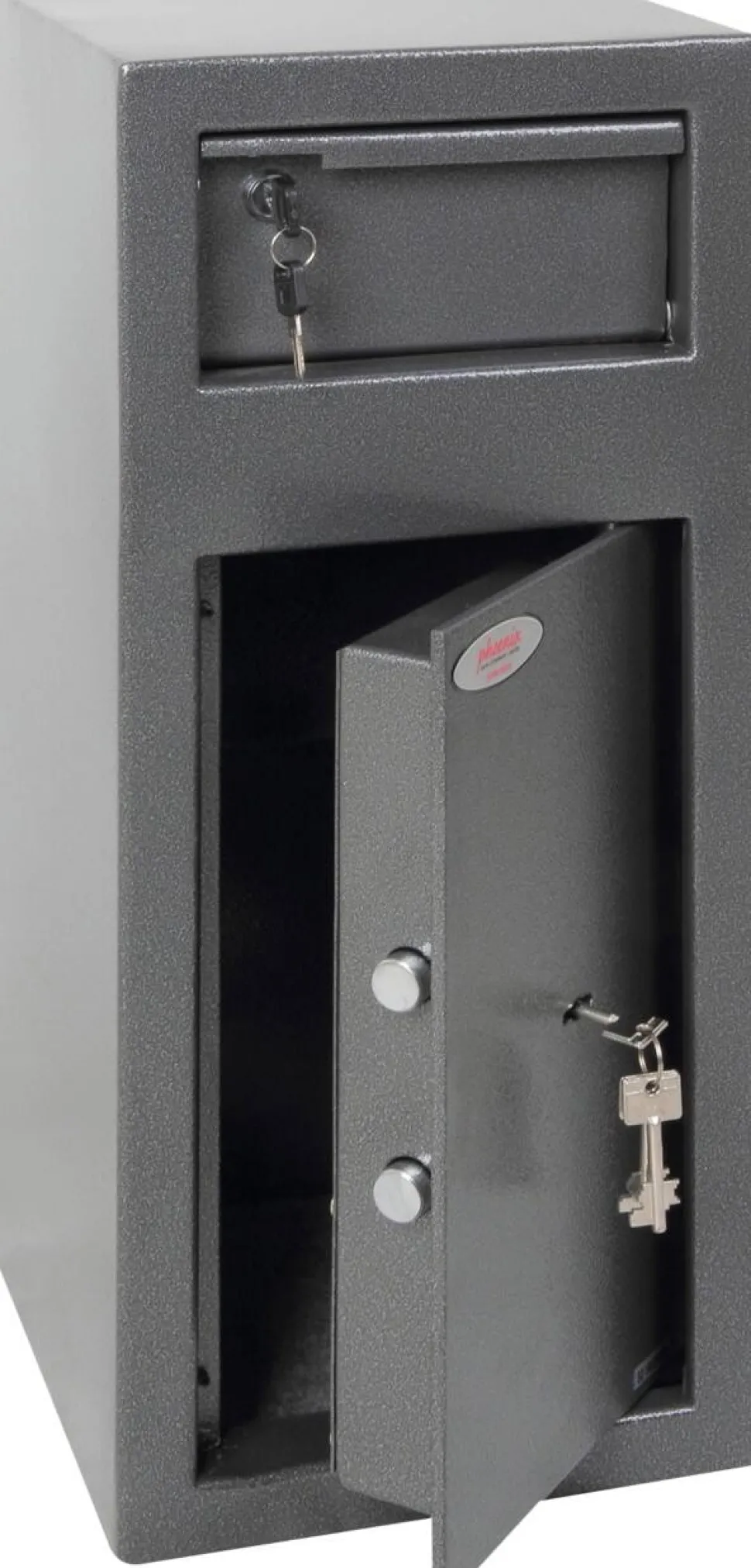 Phoenix Afstortkluis met Sleutelslot 19L SS0992KD 600 x 250 x 250 mm Metallic Grafiet
