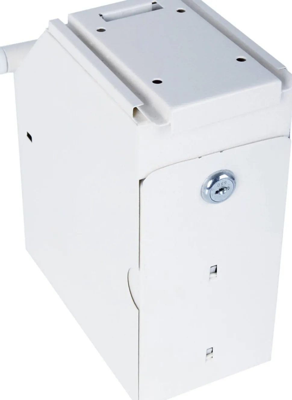 Phoenix Afstortkluis voor onder bureau met Sleutelslot 2L SS0991KD 225 x 100 x 195mm Wit