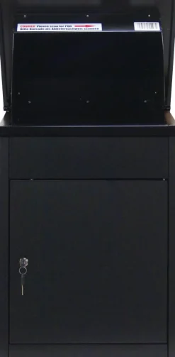 Phoenix Brievenbus PB0581BK Sleutelslot Zwart 440 x 350 x 580 mm