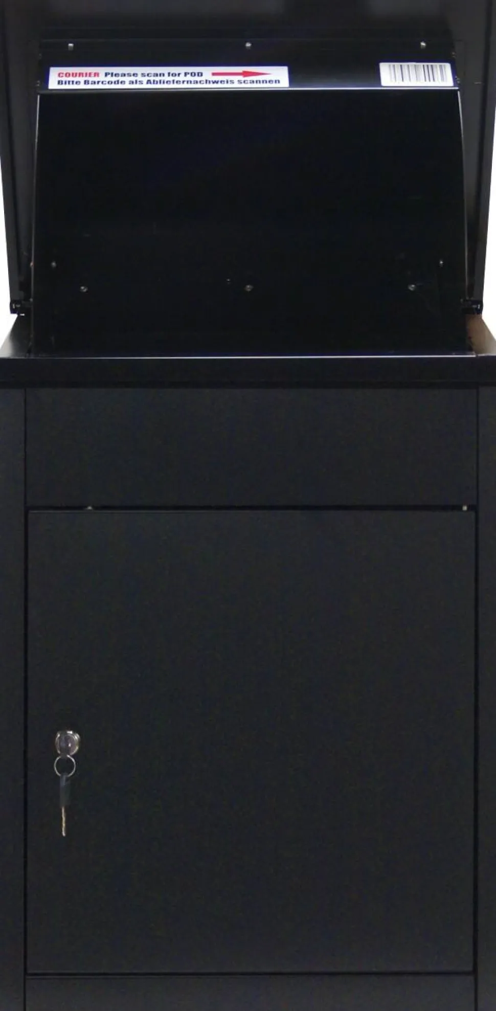 Phoenix Brievenbus PB0581BK Sleutelslot Zwart 440 x 350 x 580 mm