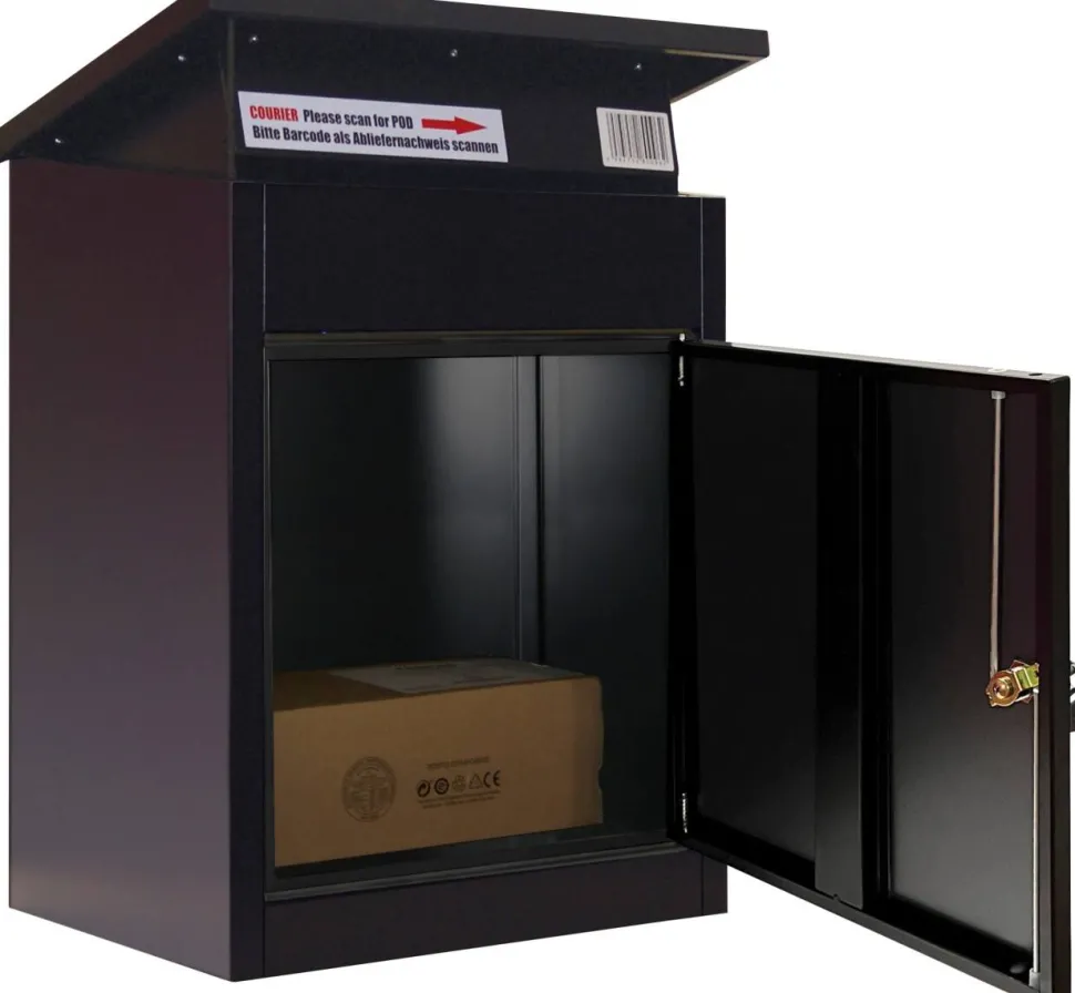 Phoenix Brievenbus PB0581BK Sleutelslot Zwart 440 x 350 x 580 mm