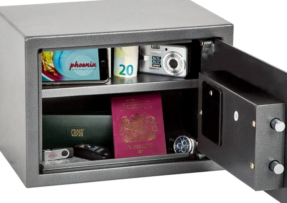 Phoenix Dione Hotel Veiligheidskluis Elektronisch slot 16 L SS0301E Grijs