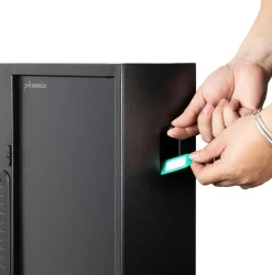 Phoenix Fingerprint Sleutelkluis 60 Haken Vingerafdrukslot KS0021F Zwart 4,5 L