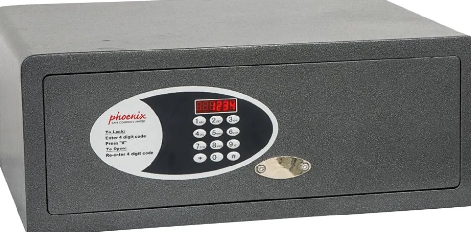 Phoenix Hotel Veiligheidskluis met Elektronisch Slot Dione SS0311E 200 X 520 x 406 mm Grafiet